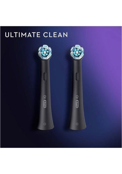 Oral-b Io Ultimate Clean Siyah Diş Fırçası Yedek Başlığı 2 Adet Florürsüz Ve Bpa İçermez