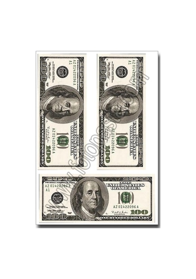 Dolar Yenilebilir Resim Baskısı 08