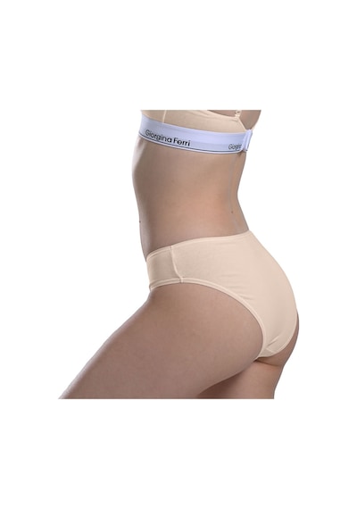 Likralı 6'lı Kutu Premium Slip Külot Laura G-006 H Bej