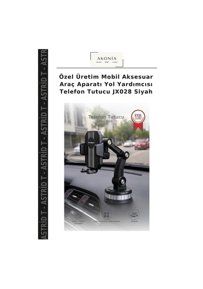 Özel Üretim Mobil Aksesuar Araç Aparatı Yol Yardımcısı Telefon Tutucu Jx028 Siyah