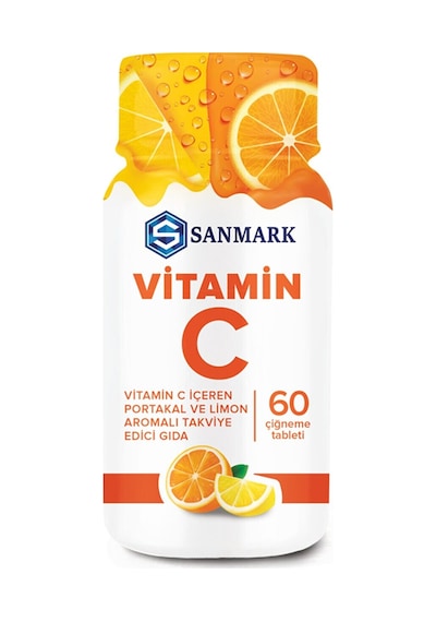Sanmark Vitamin C Çiğneme Tableti 60'lı
