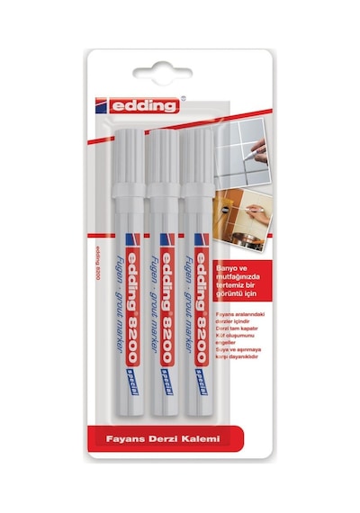 Edding Fayans Klm.3 Lü Beyaz