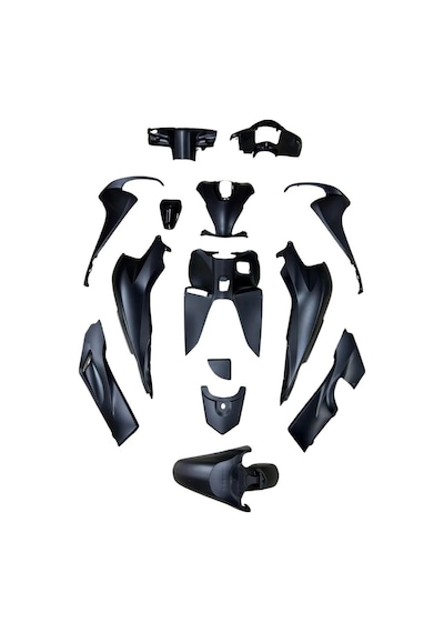 Kaporta Set Mat Siyah Honda Dıo