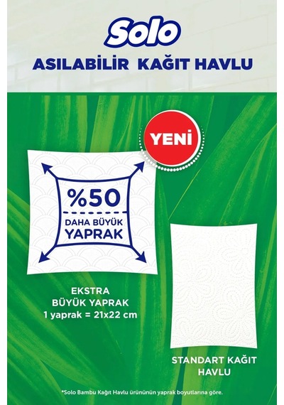 Solo Asılabilir Kağıt Havlu 1 Paket 1pk 7 Rulo 2 Li Set