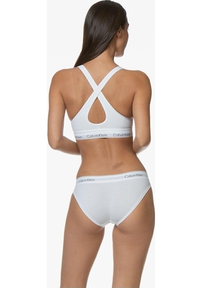 Calvin Klein Kadın Külot - Rahat Ve Şık Elastik Bantlı Tasarım-7521 Beyaz
