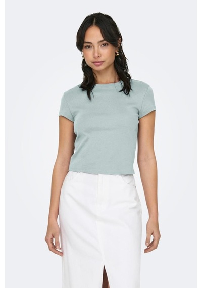 Onlelına S/s O-neck Short Top Jrs Noos Mint Çok Renkli