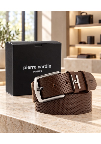 Pierre Cardin Hakiki Deri Kahve Erkek Kemer Jean Ve Günlük Kullanım