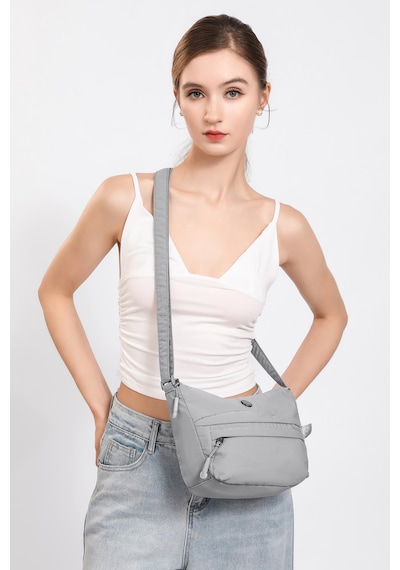 Smart Bags Siyah Ultra Hafif Kumaş Günlük Küçük Boy Kadın Postacı Çantası