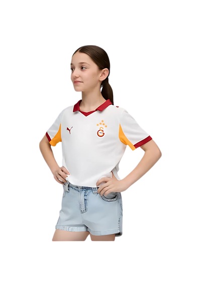 Puma Galatasaray 2025/2026 77981902 Çocuk Deplasman Forması Beyaz