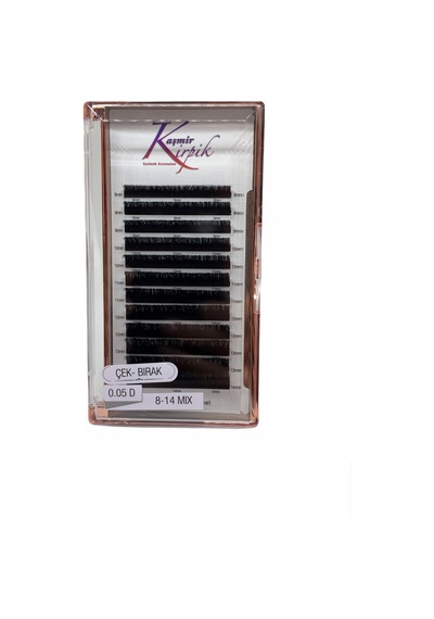 Kaşmir Kirpik Çek Bırak D Kıvrım 0.05 MM Mix Boy Kirpik