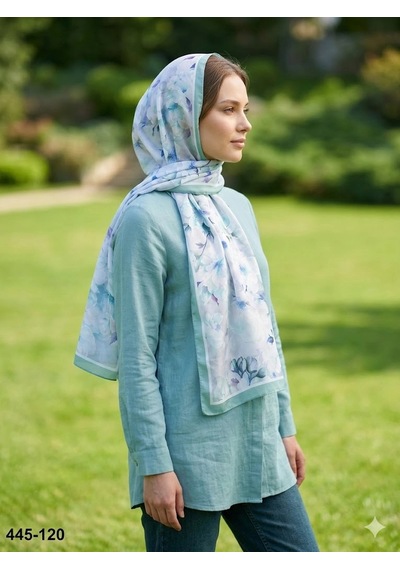 Buqle Dijital Desenli Soft Şal 445-120 Çok Renkli