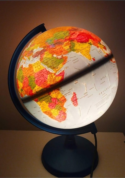 Lrs Store Işıklı Hem Fiziki Hem Siyasi Yazılabilir Dünya Küresi Atlas Harita 30cm En Büyük Boy Diğer