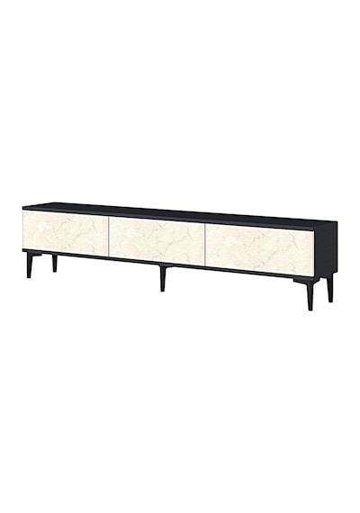Tsa1899at Aplos Tv Stand, Tv Sehpası Antrasit-traverten 180cm