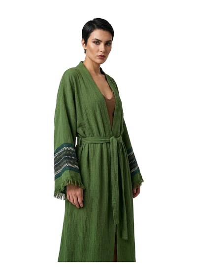 Brandsmiths Olive Symbol Nomad Kimono Sarı