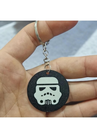 Starwars Sevimli Figür Karakter Anahtarlık Çok Renkli