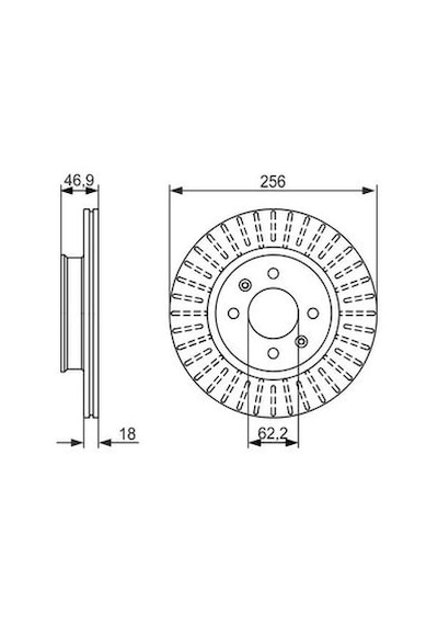 Hyundai İ20 1.2 2009-2015 Bosch Ön Disk 2 Adet