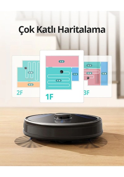 Anker Eufy Clean L35 T2194 Hybrid Islak Kuru Robot Süpürge Siyah