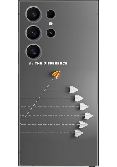 Samsung Galaxy S24 Ultra Uyumlu Be The Difference Baskılı Silikon Kılıf Renkli