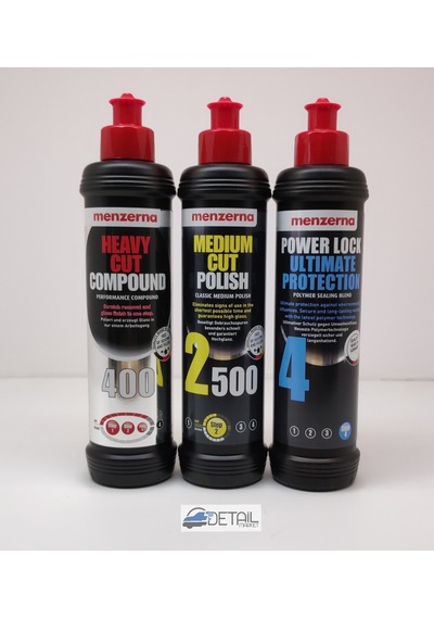 Menzerna 400 2500 Powerlock Pasta ve Boya Koruma Seti 250 ML