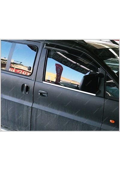 Hyundai Starex Krom Cam Çıtası 2 Parça 2004 ve Üzeri P.Çelik