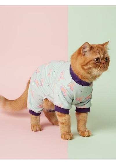 Bella Pony Pamuklu Kedi Tulum Pijama