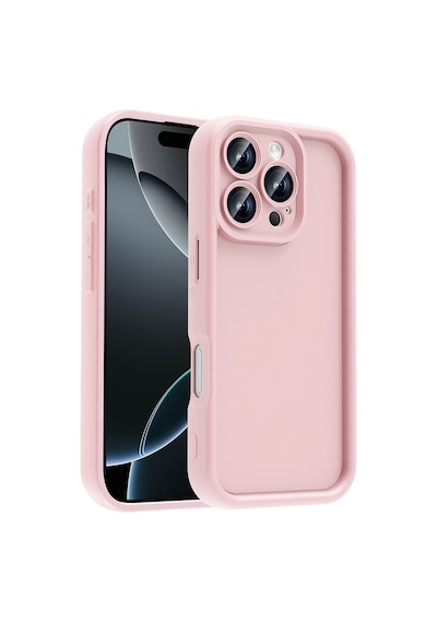 Mobilteam Apple Uyumlu iPhone 16 Pro Max Kılıf Kamera Korumalı Ananas Kapak - Mürdüm Mürdüm