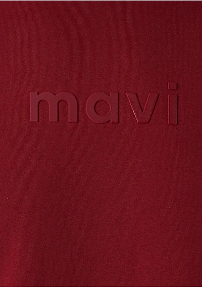 Mavi M0612732-89065 Mavi Logo Baskılı T-shirt Erkek Tişort KIrmızı