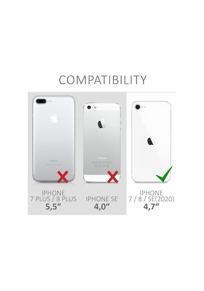 Teknomoda Apple iPhone Se 2020 Kilif Simli Sulu Uyumlu iOS Menü Ikon Silikon 537097907