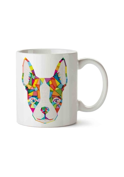 Bulldog Rainbow İki Tarafı Baskılı Kupa Bardak.jpg