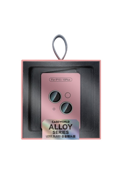Apple Uyumlu iPhone 15 Plus Caseworld Alloy Sparkling Diamond Serisi Taşlı Lens Koruyucu Gümüş