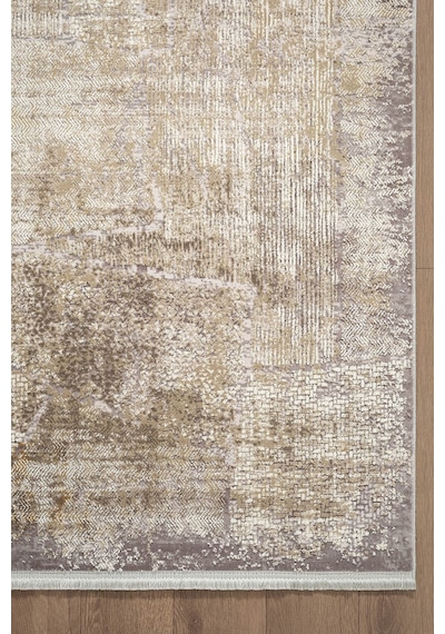 Matris Mı002b Bej Halı Modern Pamuk Taban Akrilik Tozuaz Salon Yatak Odası Koridor Halısı-1329