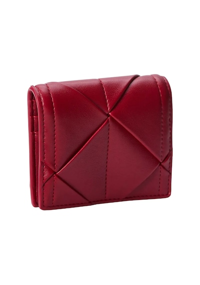 Calvin Klein Woven Flap Card Case, Xll Kırmızı Kadın Cüzdan
