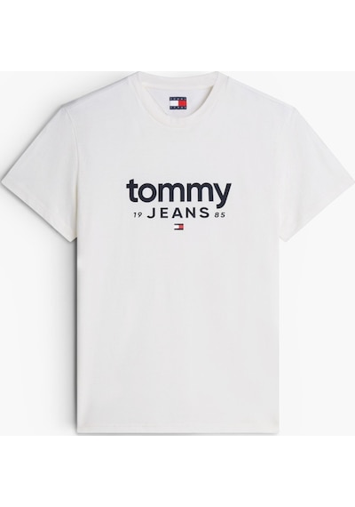 Tommy Hilfiger Tjm Slım Graphıc Tee Ext Erkek Beyaz T-shirt - Dm0dm23376