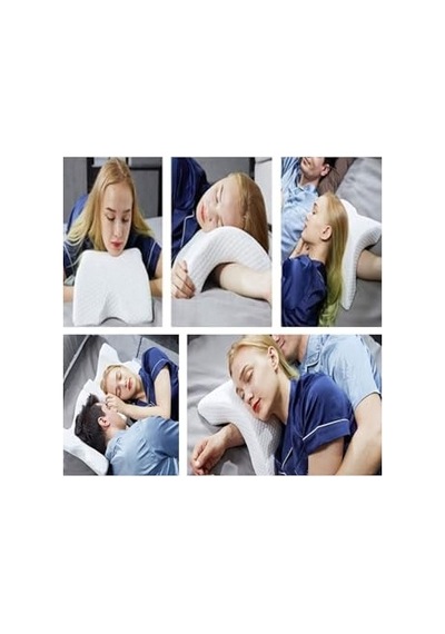 Ergonomik%100 Visco Ortopedik Yastık - Yıkanabilir Kılıf Bel Boyun Bacak Hassasiyetları İçin - 116135 Genel