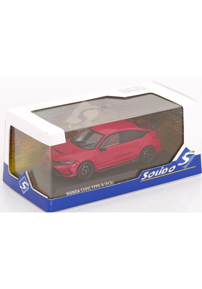 1:43 Ölçek Solido 2022 Honda Civic Type R Rallye Red Diecast Metal Minyatür Model Araba 10cm