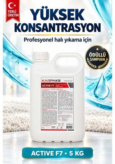 Active F7 Ultra Halı Yıkama Şampuanı 5 Kg Tekli