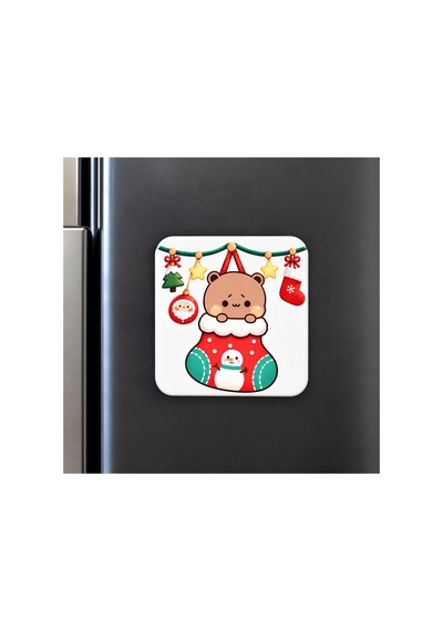 Dudu Bubu Fincan + Magnet + Bardak Altlığı Kırmızı Kırmızı