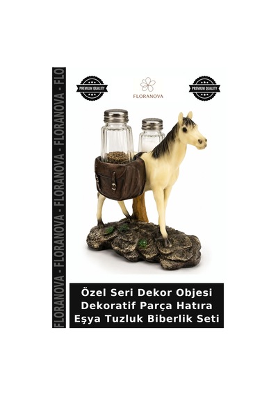 Özel Seri Dekor Objesi Dekoratif Parça Hatıra Eşya Tuzluk Biberlik Seti Çok Renkli