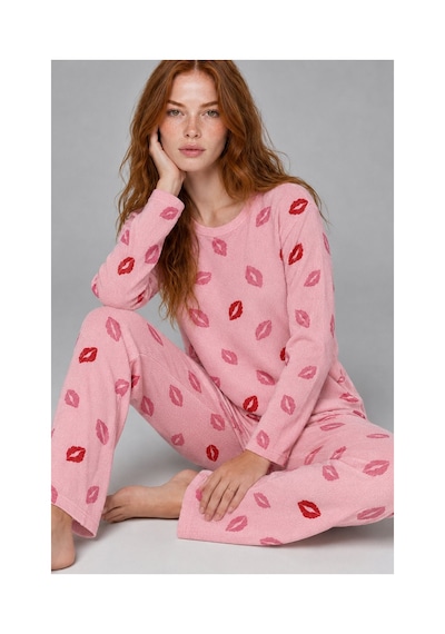 Fit Women Kadın Comfort Esnek Pembe Pijama Takımı 4688
