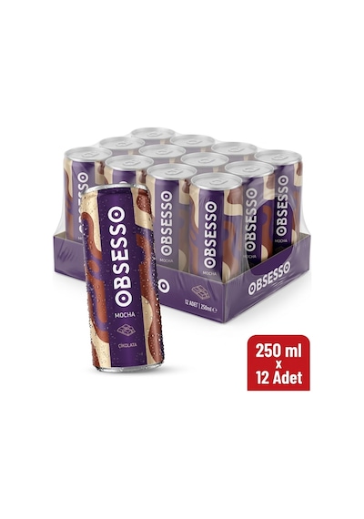 Obsesso Mocha Soğuk Kahve 250 Ml X 12 Adet Hazır