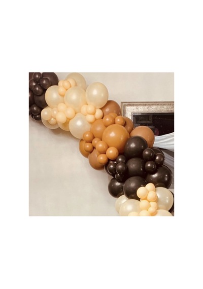Pastel Çikolata Kahve Karamel Ve Somon Balon Zinciri 100 Adet A