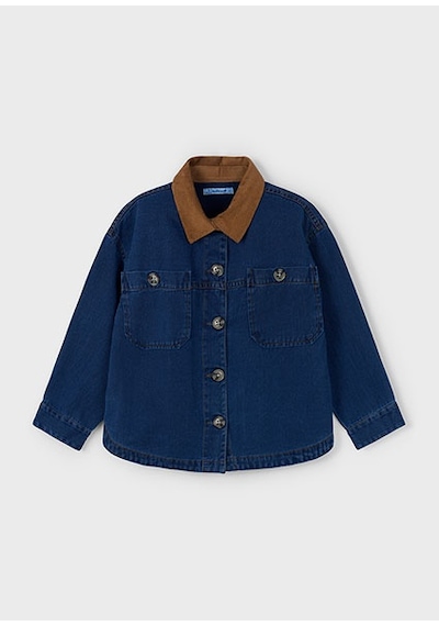 Mayoral Unisex Çocuk Kot Gömlek 4135 Lacivert