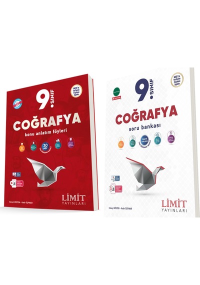 Limit 2025 9. Sınıf Coğrafya Kaf Konu + Soru Seti 2 Kitap Güncel Müfredat