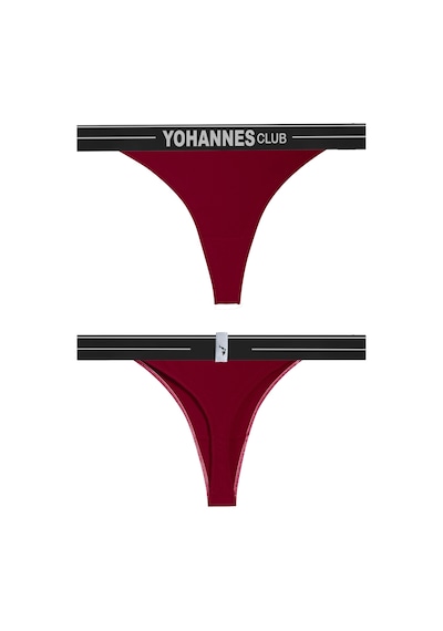 Yohannes Club, Kadın Lastik Bantlı Tanga Külot, Çok Renkli, Çoklu Paket, 4'lü Paket, Çok Renkli