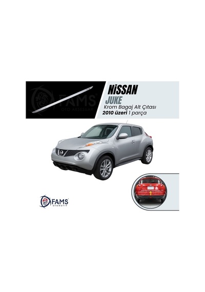Nissan Juke Krom Bagaj Alt Çıtası 2010 Üzeri P.Çelik