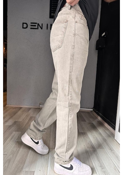 Kaizer Denim Erkek Haki Baggy Pantolon-Erkek Açık Haki