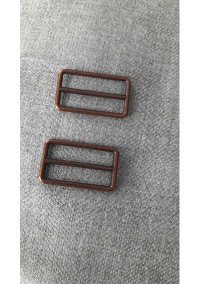 Antık Bakır Metal Toak 25x15 Mm İç Kemer Ölçü 20 Mm 2 Adet