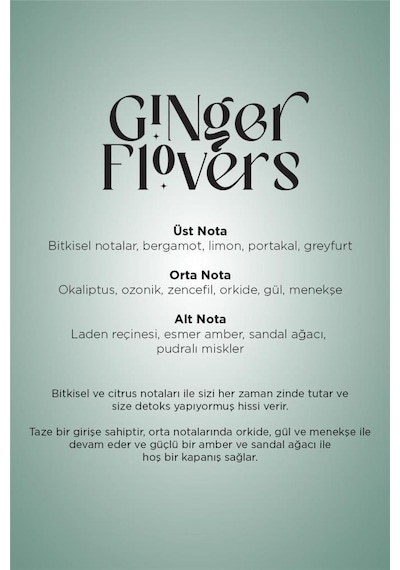 Carpex Ginger Flowers 200 Ml. Classic Seri A1 Makine Koku Kartuşu Ginger Flowers