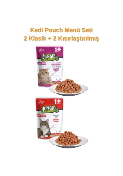 Pawleno Kedi Pouch Menü Seti 4 Parça