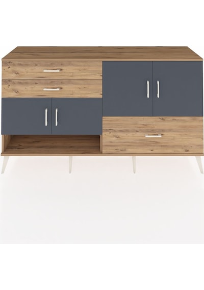 Hyperion Konsol 3 Raflı 3 Çekmeceli 4 Kapaklı 176x44x99 Çam-antra Çam-antrasit/çam Hyperion Konsol 3 Raflı 3 Çekmeceli 4 Kapaklı 176x44x99 Çam-antra Çam-antrasit/çam